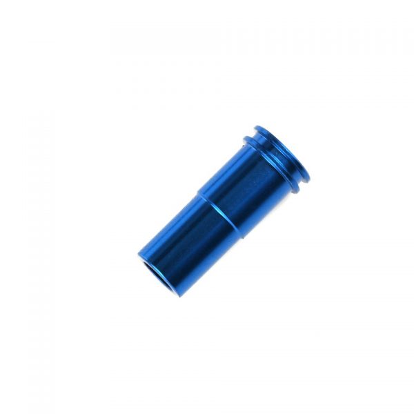MP5 NOZZLE 20.35 MM TZ0096 29003 20.35mm Air Seal Nozzle voor MP5 AEG ( w / 70 O-Ring ) Kenmerken: - 7075 Aluminum constructie - Voor MP5 Series AEG Rifle Version 2 Gearbox - Inwendige O-ring voor een betere afdichting (70 graden O-Ring) <div class="colordesc">blauw</div>