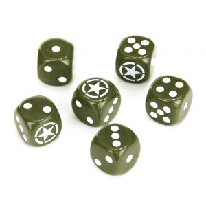 Set militaire dobbelstenen (6 stuks)