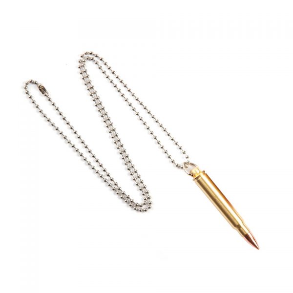 HALSKETTING KOGEL YC 15A Ketting met kogel van 100% metaal Kaliber .223.