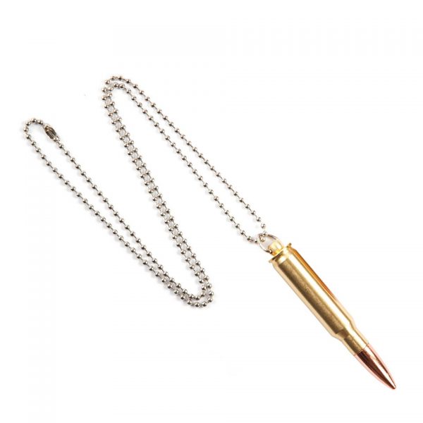 HALSKETTING KOGEL YCB 034 Ketting met kogel van 100% metaal Kaliber .308.