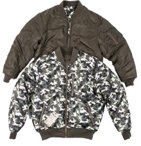 Military MA-1 Flightjacket Reversible KM - Olive/Camo