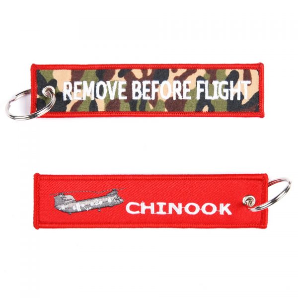 SLEUTELHANGER RBF CHINOOK ROOD 58 Sleutelhanger van 100% nylon.