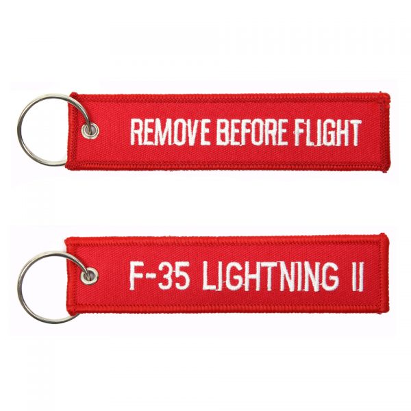 SLEUTELHANGER RBF F 35 LIGHTNING II 69 Sleutelhanger van 100% nylon.