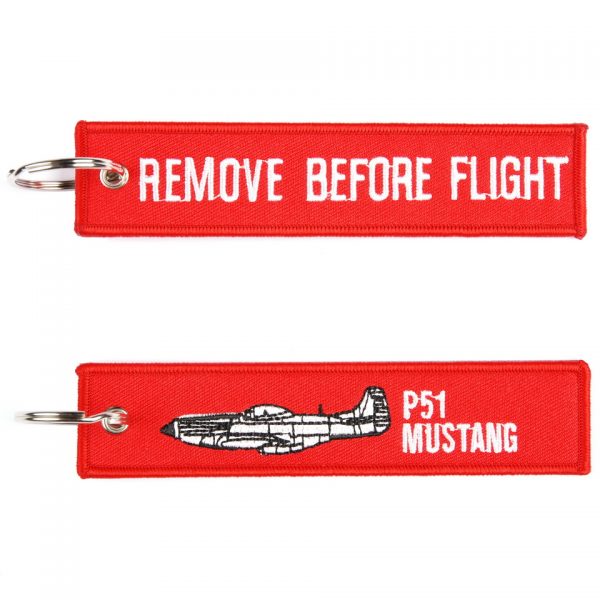 SLEUTELHANGER RBF P51 MUSTANG 44 Sleutelhanger van 100% nylon.
