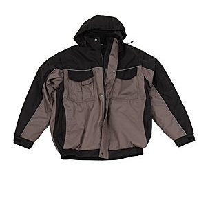 Werkjack met Afritsbare mouw KM Workwear - Grijs/Zwart