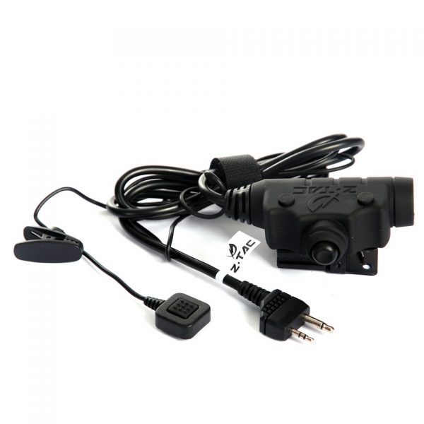 Z115 MIDLAND TACT. U94 Push-to-Talk knop met klip aan de achterkant voor het bevestigen aan een vest of strap. <div class="colordesc">zwart</div>