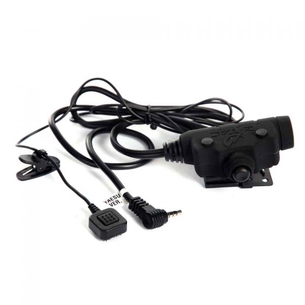 Z115 YAESU TACT. U94 Push-to-Talk knop met klip aan de achterkant voor het bevestigen aan een vest of strap. <div class="colordesc">zwart</div>