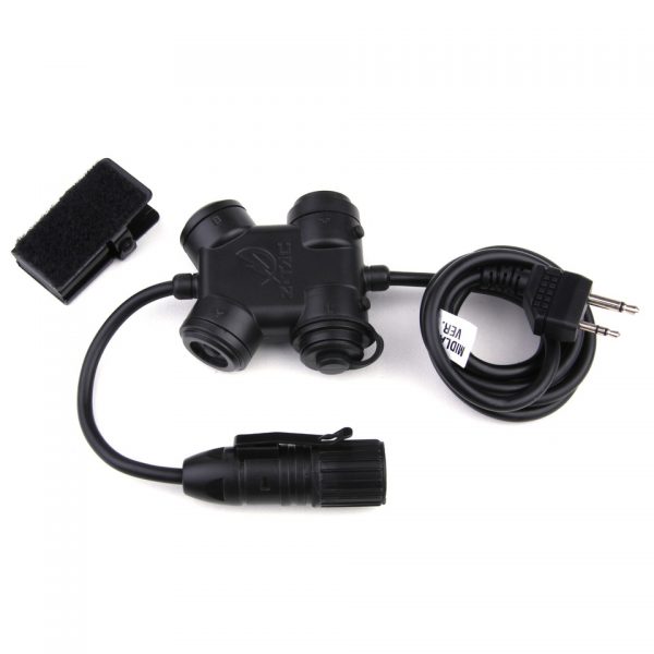 Z130 ZSILYNX MIDLAND Push-to-Talk knop met klip aan de achterkant voor het bevestigen aan een vest of strap. <div class="colordesc">zwart</div>