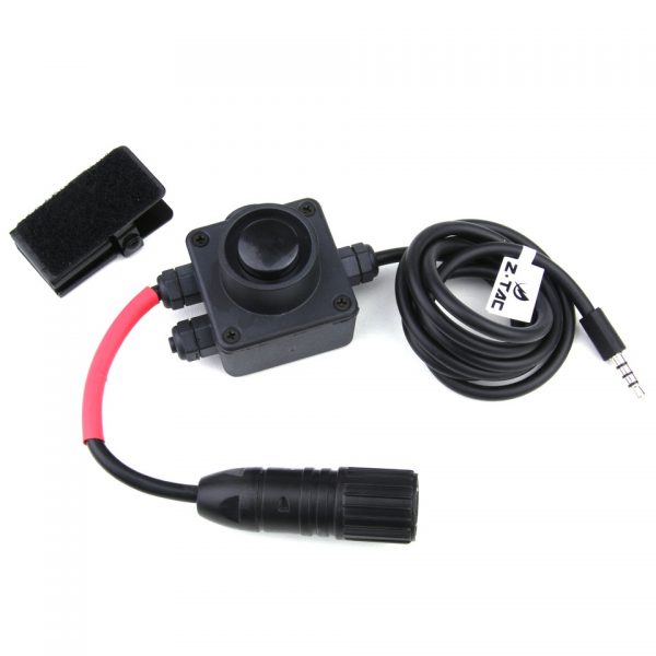 Z134 PH Push-to-Talk knop met klip aan de achterkant voor het bevestigen aan een vest of strap. <div class="colordesc">zwart</div>