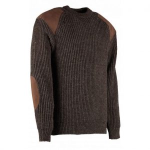 Swaledale Trui Outdoor KM 100% Wol - Bruin