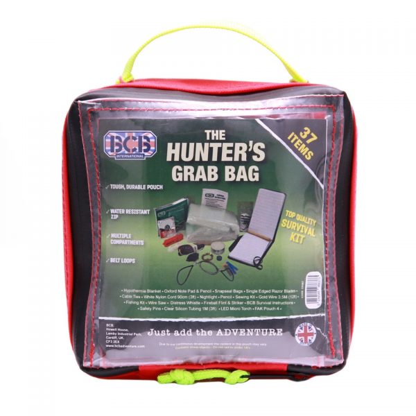 BCB HUNTERS GRAB BAG <ul> <li><strong>Gewicht:</strong> 510 gram</li> <li><strong>Materiaal hoes:</strong> 500D nylon</li> <li><strong>Afmetingen:</strong> Compact en eenvoudig mee te nemen</li> </ul> <strong>Waarom kiezen voor het BCB Noodpakket CK067?</strong> Met het <strong>BCB Noodpakket CK067</strong> ben je altijd voorbereid op elke noodsituatie. Dit robuuste en complete pakket is ontworpen om je te ondersteunen in de meest uitdagende omstandigheden. Of je nu gaat kamperen, op avontuur gaat of simpelweg voorbereid wilt zijn op onverwachte situaties, dit noodpakket is jouw betrouwbare metgezel. <strong>Compact, duurzaam en compleet</strong>, alles wat je nodig hebt in één handige tas!