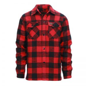 Houthakkers hemd dik - Zwart/Rood
