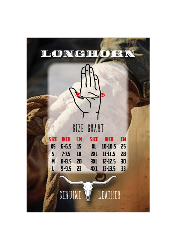 228224 13 Longhorn Rodeo Gloves size chart De Rodeo Handschoenen Geel bij DeDump.nl zijn vervaardigd van hoogwaardig 100% leer en bieden een perfecte combinatie van comfort en stijl. De handschoenen dragen soepel en voelen aangenaam warm aan dankzij het hoogwaardige materiaal. Het trekkoord zorgt voor een verstelbare pasvorm, waardoor je de handschoenen precies naar wens kunt aanpassen. Hierdoor blijven ze stevig op hun plaats zitten, zelfs tijdens actieve bezigheden. De goede afwerking van de handschoenen zorgt voor duurzaamheid en een mooi esthetisch uiterlijk. Niet alleen geliefd om hun comfort en stijl, maar de Rodeo Handschoenen zijn ook erg populair bij motorrijders. Ze bieden bescherming tegen de elementen en voegen een vleugje stoere uitstraling toe aan elke motoroutfit. De handschoenen zijn verkrijgbaar in verschillende maten en kleuren, waardoor je kunt kiezen wat het beste bij jouw stijl past. Geniet van comfort en stijl tijdens je avonturen met onze Rodeo Handschoenen. Bestel ze nu bij DeDump.nl en ervaar de kwaliteit en veelzijdigheid van deze stevige leren handschoenen. <a title="Maattabel" href="https://dump.dev.newagents.nl/wp-content/uploads/2022/02/228224-Pr.-rodeo-handschoenen.pdf" target="_blank" rel="noopener noreferrer"><button><span style="color: #ef471f; font-size: medium;"><strong>Maattabel</strong></span></button></a>