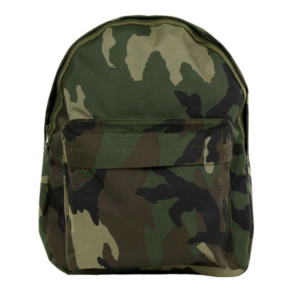351551 Kinder rugzak camo1 <big><strong>Fosco Industries</strong><strong>® Kids Rugzak</strong></big> <hr /> <big>Kinder rugzak in camouflagekleuren. Leuke lichtgewicht rugzak voor de kids. Perfect voor naar school of tijdens een dagje uit.</big> <strong>Afmeting:</strong> 30 X 12 X 35 cm <strong>Materiaal: </strong>100% polyester <div class="colordesc"></div>