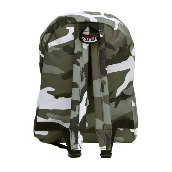 351551 Kinder rugzak camo6 <big><strong>Fosco Industries</strong><strong>® Kids Rugzak</strong></big> <hr /> <big>Kinder rugzak in camouflagekleuren. Leuke lichtgewicht rugzak voor de kids. Perfect voor naar school of tijdens een dagje uit.</big> <strong>Afmeting:</strong> 30 X 12 X 35 cm <strong>Materiaal: </strong>100% polyester <div class="colordesc"></div>