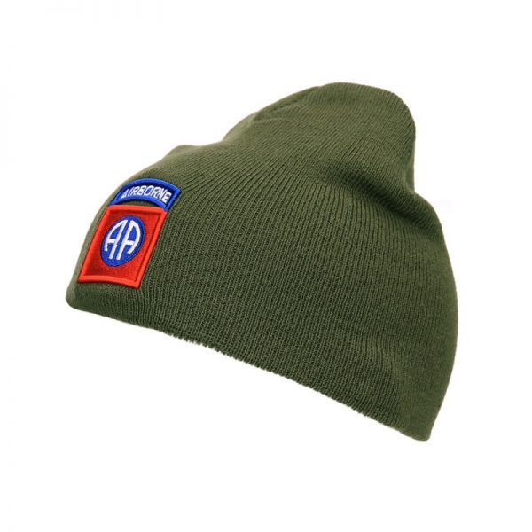 214142 Beanie 82nd Airborne Beanie van 100% acryl Groen.