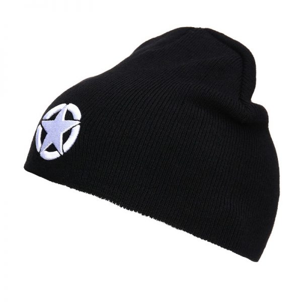 214300 2309 Beanie Allied Star Beanie van 100% acryl Zwart.