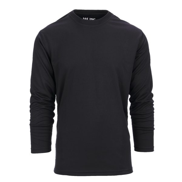 11111133451 Tactical t shirt Quick Dry long sleeve2 Tactical t-shirt Quick Dry Zwart van 100% polyester Optimale bewegingsvrijheid door de zachte stretch stof. Quick Dry materiaal is sneldrogend en vochtregulerend. <a title="Maattabel" href="https://dump.dev.newagents.nl/wp-content/uploads/2021/12/133451-Tactical-t-shirt-Quick-Dry-lange-mouw.pdf" target="_blank" rel="noopener noreferrer"><button><span style="color: #ef471f; font-size: medium;"><strong>Maattabel</strong></span></button></a>