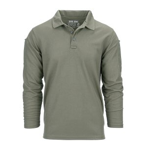 Tactical polo Quick Dry lange mouw - Groen
