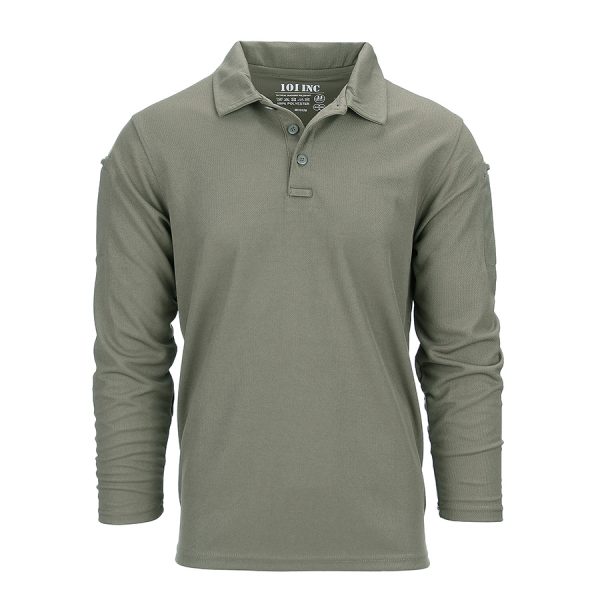 1111133406 Tactical polo Quick Dry long sleeve Tactical polo Quick Dry van 100% polyester Groen. Optimale bewegingsvrijheid door de zachte stretch stof. Quick Dry materiaal is sneldrogend en vochtregulerend. Beide mouwen zijn voorzien van een pennen vakje. Tevens zit er op de linker mouw klittenband. <a title="Maattabel" href="https://dump.dev.newagents.nl/wp-content/uploads/2022/06/133406-Tactical-polo-Quick-Dry-lange-mouw-maattabel.pdf" target="_blank" rel="noopener noreferrer"><button><span style="color: #ef471f; font-size: medium;"><strong>Maattabel</strong></span></button></a>