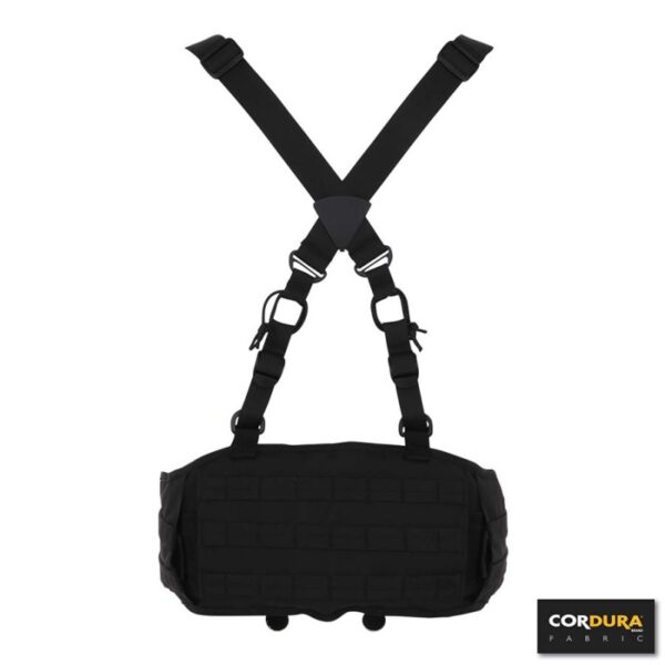 249545 13 01 Complete set: Gevechtsriem en bretels gemaakt van Cordura 50stof. De bretels is ontworpen om de gevechtsriem wordt te ondersteunen zodat deze niet van de heup afglijdt en op z'n plek blijft. De bretels vangt het gewicht van de gevechtsriem (bij volle belasting) op waardoor de heup ontlast wordt. Kenmerken: - Cordura 500D stof - Volledig verstelbaar - Ondersteuning van de gevechtsriem - Bretels werking - MOLLE slots om diverse MOLLE pouches te besvestigen - Mesh polstering voor meer comfort - Interne riem is te vervangen door diverse andere riemen. LET OP!!!! Dit is een complete set! <div class="colordesc">zwart</div>