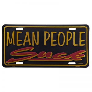 Nummerplaat mean people #3185