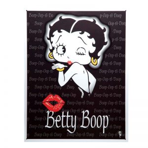 Metalen plaat groot 75. Betty Boop