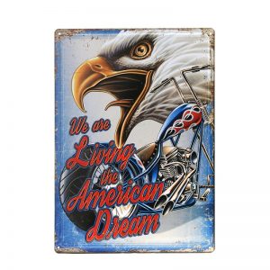 Metalen plaat groot #103 American Dream