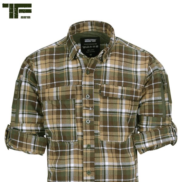 111135505 TF 2215 flanel Contractor shirt5 <h3 data-start="0" data-end="70"><strong data-start="4" data-end="68">TF-2215 Flannel Contractor Overhemd – Tactisch & Functioneel</strong></h3> <p data-start="72" data-end="502">Het <strong data-start="76" data-end="115">TF-2215 Flannel Contractor Overhemd</strong> is speciaal ontwikkeld voor de <strong data-start="147" data-end="176">actieve outdoorliefhebber</strong> die waarde hecht aan <strong data-start="198" data-end="248">comfort, functionaliteit en een robuust design</strong>. Dit <strong data-start="254" data-end="300">hoge kwaliteit flanellen katoenen overhemd</strong> is niet alleen <strong data-start="316" data-end="339">duurzaam en ademend</strong>, maar ook voorzien van diverse <strong data-start="371" data-end="398">tactische eigenschappen</strong> die het perfect maken voor <strong data-start="426" data-end="499">outdoor avonturen, survival, airsoft, reizen en professioneel gebruik</strong>.</p> <p data-start="504" data-end="847">Dit veelzijdige overhemd combineert <strong data-start="540" data-end="597">een klassieke uitstraling met moderne functionaliteit</strong>, waardoor het zowel in het <strong data-start="625" data-end="680">dagelijks leven als tijdens uitdagende activiteiten</strong> een uitstekende keuze is. Dankzij de <strong data-start="718" data-end="778">praktische zakken met ritssluiting en klittenbandpanelen</strong> kun je <strong data-start="786" data-end="844">kleine gear, documenten of accessoires veilig opbergen</strong>.</p>
