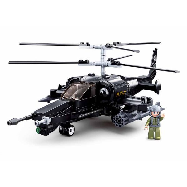 111413283 Sluban Combat helicopter M38 B0752 16167 Sluban is hét merk met leger gerelateerde bouwsets. Sluban is een van de weinige aanbieders van bouwstenen die legerartikelen in haar assortiment heeft. Het voordeel van Sluban is dat het ook compatibel is met andere grote bouwsteenmerken, je hoeft je dus geen zorgen te maken dat sluban niet past op je andere bouwsteenmerken.