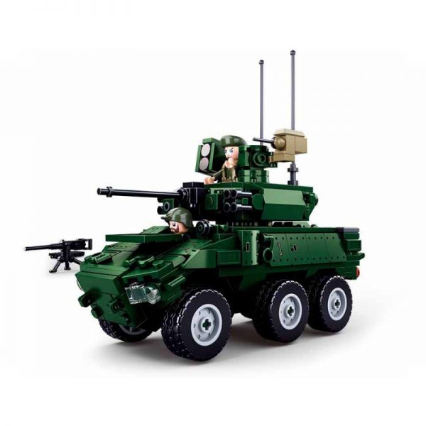 413284 Sluban 6x6 Wheeled infantry combat vehicle M38 B0753 16143 Sluban is hét merk met leger gerelateerde bouwsets. Sluban is een van de weinige aanbieders van bouwstenen die legerartikelen in haar assortiment heeft. Het voordeel van Sluban is dat het ook compatibel is met andere grote bouwsteenmerken, je hoeft je dus geen zorgen te maken dat sluban niet past op je andere bouwsteenmerken.