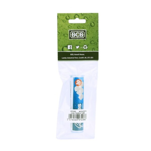 319385 BCB Go Wipes 10 tablets ADV0052 <big>Go Wipes zijn hoogwaardige kwaliteit tissues welke gevormd zijn als een munt. De Go Wipes zijn antibacterieel en kunnen niet worden besmet. 100% veilig voor de gezondheid.</big> <strong>Het gaat als volgt in werking:</strong> Giet water over de muntvormige Go Wipe en zie hoe deze veranderd in een kant en klare tissue. Afhankelijk van de temperatuur water die eroverheen gegoten word, kan de tissue zowel warm als koud worden gebruikt. <strong>Kenmerken:</strong> <ul> <li><big>Eenvoud concept, enkel water toevoegen </big></li> <li><big>Gemaakt van 100% natuurlijke pulp</big></li> <li><big>Veilig voor alle huidtypen</big></li> <li><big>Compact formaat, makkelijk mee te nemen (10 tablets) </big></li> <li><big>Biologisch afbreekbaar en milieuvriendelijk</big></li> </ul>