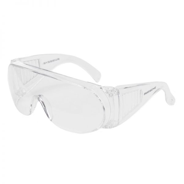 256166 SwissEye bril S 1 safety first protective against danger1 <ul> <li><big>Afdek bril met goede zijbescherming (ook geschikt voor brildragers) als persoonlijk beschermingsmiddel</big></li> <li><big>Geschikt als medische apparatuur ter bescherming tegen het risico op infectie</big></li> <li><big>Splintervrij framemateriaal polycarbonaat </big></li> <li><big>Polycarbonaat lens met antifog-coating</big></li> <li><big>100% UVA-, UVB- en UVC-bescherming </big></li> <li><big>EN 12312- 1, EN 166 & EN 170</big></li> </ul> Blank/Neutraal