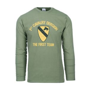 T-shirt First Cavalry Division lange mouw