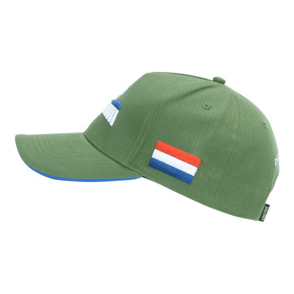 215092 Baseball cap Dutch Para Wing 3D1 <big><strong>Fostex Garments</strong><strong>® Dutch Para Wing      </strong></big> <hr /> <big>Baseball cap met Dutch Para Wing logo geborduurd. De baseball cap heeft 3D geborduurde logo’s en is verstelbaar aan de achterzijde. De pasvorm van de baseball cap is perfect welke zorgt voor optimaal comfort. <strong>Materiaal:</strong> 100% katoen <strong>Maat:</strong> One size fits all</big> Groen