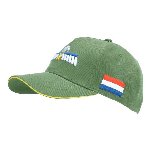 215093 Baseball cap Dutch Night Para Wing with star 3D <big><strong>Fostex Garments</strong><strong>® Dutch Night Para Wing      </strong></big> <hr /> <big>Baseball cap met Dutch Night Para Wing logo geborduurd. De baseball cap heeft 3D geborduurde logo’s en is verstelbaar aan de achterzijde. De pasvorm van de baseball cap is perfect welke zorgt voor optimaal comfort. <strong>Materiaal:</strong> 100% katoen <strong>Maat:</strong> One size fits all</big> Groen