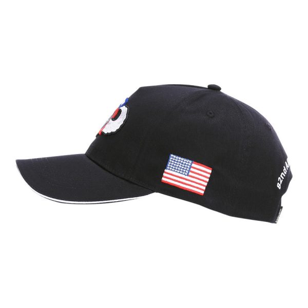 215095 Baseball cap 82nd Airborne WWII 3D6 <big><strong>Fostex Garments® 82nd Airborne WWII Baseball Cap   </strong></big> <hr /> <big>Baseball cap van de 82nd Airborne WWII serie. De baseball cap heeft 3D geborduurde tekst en is verstelbaar aan de achterzijde. De pasvorm van de baseball cap is perfect welke zorgt voor optimaal comfort. <strong>Materiaal:</strong> 100% katoen <strong>Maat: </strong>One size fits all </big> Zwart