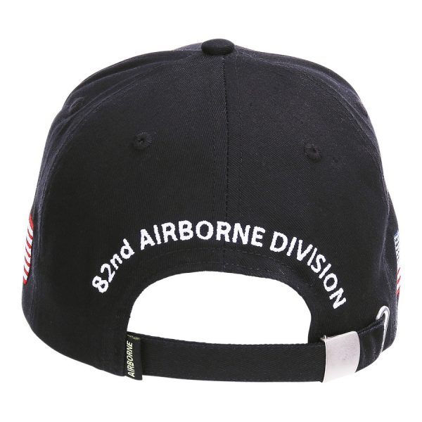 215095 Baseball cap 82nd Airborne WWII 3D8 <big><strong>Fostex Garments® 82nd Airborne WWII Baseball Cap   </strong></big> <hr /> <big>Baseball cap van de 82nd Airborne WWII serie. De baseball cap heeft 3D geborduurde tekst en is verstelbaar aan de achterzijde. De pasvorm van de baseball cap is perfect welke zorgt voor optimaal comfort. <strong>Materiaal:</strong> 100% katoen <strong>Maat: </strong>One size fits all </big> Zwart