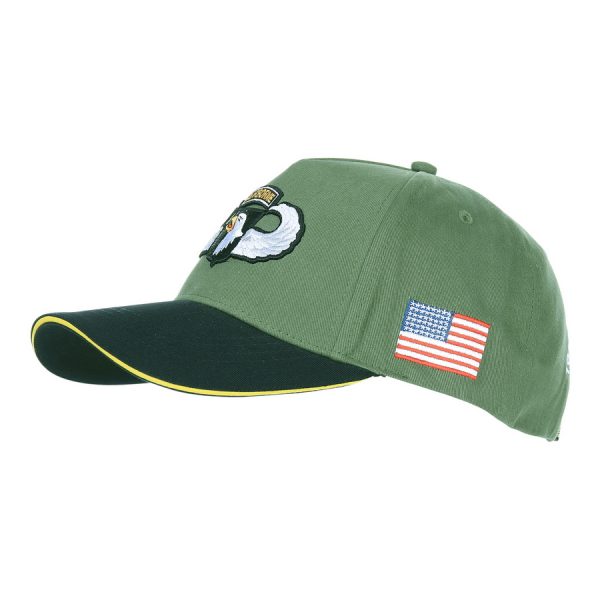 215096 Baseball cap 101st Airborne WWII 3D <big><strong>Fostex Garments® 101st Airborne WWII Baseball Cap   </strong></big> <hr /> <big>Baseball cap van de 101st Airborne WWII serie. De baseball cap heeft 3D geborduurde tekst en is verstelbaar aan de achterzijde. De pasvorm van de baseball cap is perfect welke zorgt voor optimaal comfort. <strong>Materiaal:</strong> 100% katoen <strong>Maat: </strong>One size fits all</big> Groen