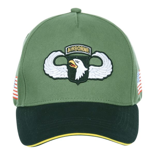 215096 Baseball cap 101st Airborne WWII 3D2 <big><strong>Fostex Garments® 101st Airborne WWII Baseball Cap   </strong></big> <hr /> <big>Baseball cap van de 101st Airborne WWII serie. De baseball cap heeft 3D geborduurde tekst en is verstelbaar aan de achterzijde. De pasvorm van de baseball cap is perfect welke zorgt voor optimaal comfort. <strong>Materiaal:</strong> 100% katoen <strong>Maat: </strong>One size fits all</big> Groen
