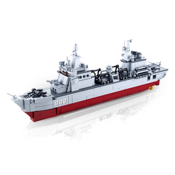 413307 Sluban Supply ship M38 B0701 16083 <big>Sluban is hét merk met leger gerelateerde bouwsets. Sluban is een van de weinige aanbieders van bouwstenen die legerartikelen in haar assortiment heeft. Het voordeel van Sluban is dat het ook compatibel is met andere grote bouwsteenmerken, je hoeft je dus geen zorgen te maken dat sluban niet past op je andere bouwsteenmerken.</big> <big><strong>Inhoud set:</strong> Aantal minifiguren: 0 Aantal blokjes: 497 Doosafmeting (BxHxD): 47,5 x 33 x 6,7 cm Moeilijkheidsgraad: Moeilijk (vanaf 8 jaar)</big>