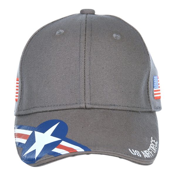215083 Baseball cap U.S. Air Force USAF1 <big><strong>Fostex Garments® USAF Baseball Cap   </strong></big> <hr /> <big>Baseball cap met als opdruk op de klep het USAF logo. De baseball cap heeft 3D geborduurde tekst en is verstelbaar aan de achterzijde. De pasvorm van de baseball cap is perfect welke zorgt voor optimaal comfort.</big> <strong>Materiaal:</strong> 100% katoen <strong>Maat: </strong>One size fits all Zwart