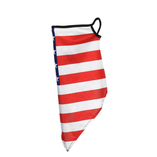 219361 Gezichtsmasker met oorlus USA style 2 Gezichtsmasker met oorlus gemaakt van 100% polyester. Multifunctionele 2-in-1 gezichtsmasker met sjaal en oor bevestiging voor zowel mannen en vrouwen. Het masker is naadloos en flexibel waardoor deze comfortabel zit. Winddicht, zweet absoberend, warm en ademend.