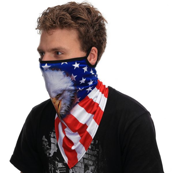 219365 Gezichtsmasker met oorlus adelaar style 61 Gezichtsmasker met oorlus gemaakt van 100% polyester. Multifunctionele 2-in-1 gezichtsmasker met sjaal en oor bevestiging voor zowel mannen en vrouwen. Het masker is naadloos en flexibel waardoor deze comfortabel zit. Winddicht, zweet absoberend, warm en ademend.