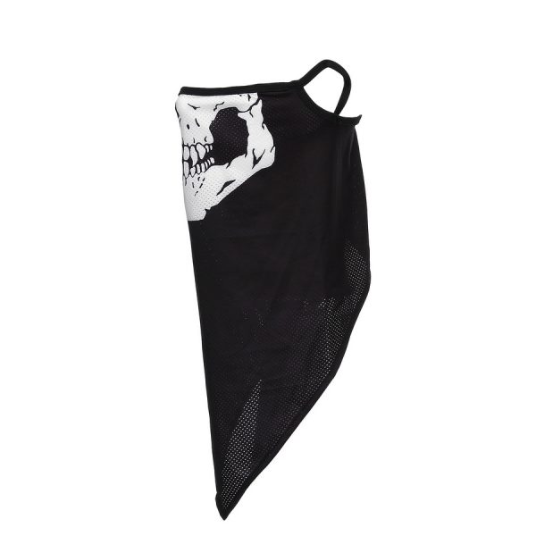 219368 Gezichtsmasker met oorlus skull style 9 Gezichtsmasker met oorlus gemaakt van 100% polyester. Multifunctionele 2-in-1 gezichtsmasker met sjaal en oor bevestiging voor zowel mannen en vrouwen. Het masker is naadloos en flexibel waardoor deze comfortabel zit. Winddicht, zweet absoberend, warm en ademend.
