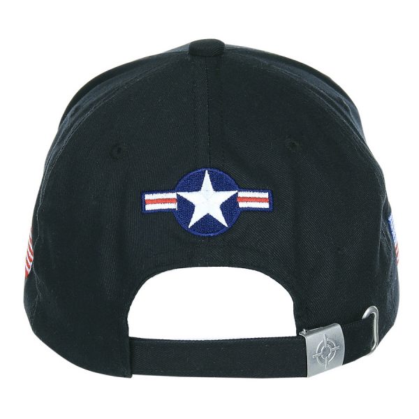 215083 Baseball cap U.S. Air Force USAF13 <big><strong>Fostex Garments® USAF Baseball Cap   </strong></big> <hr /> <big>Baseball cap met als opdruk op de klep het USAF logo. De baseball cap heeft 3D geborduurde tekst en is verstelbaar aan de achterzijde. De pasvorm van de baseball cap is perfect welke zorgt voor optimaal comfort.</big> <strong>Materiaal:</strong> 100% katoen <strong>Maat: </strong>One size fits all Zwart