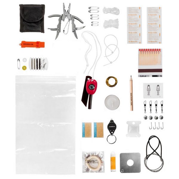 469481 BCB Ultimate survival kit CK004A3 <ul> <li><strong>Afmetingen:</strong> 13 x 9,5 x 3 cm</li> <li><strong>Gewicht:</strong> 306 g</li> <li><strong>Let op:</strong> Niet te verkopen aan personen onder de 18 jaar.</li> </ul> <h3>Waarom kiezen voor de BCB Complete Survival Kit?</h3> <ul> <li><strong>Compact en draagbaar:</strong> Ideaal voor hikes, noodsituaties of avontuurlijke reizen.</li> <li><strong>Waterdicht ontwerp:</strong> Houdt alle items droog en beschermd.</li> <li><strong>Uitgebreide inhoud:</strong> Bevat 23 essentiële survivalitems voor diverse noodsituaties.</li> <li><strong>Betrouwbaarheid:</strong> Gemaakt door BCB, een vertrouwd merk op het gebied van survivaluitrusting.</li> </ul> Ga goed voorbereid op pad met de <strong>BCB Complete Survival Kit CK004A</strong>!