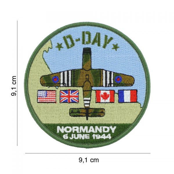 442306 8029 Embleem stof D Day Horsa 19079 Embleem met tekst/afbeelding van stof.