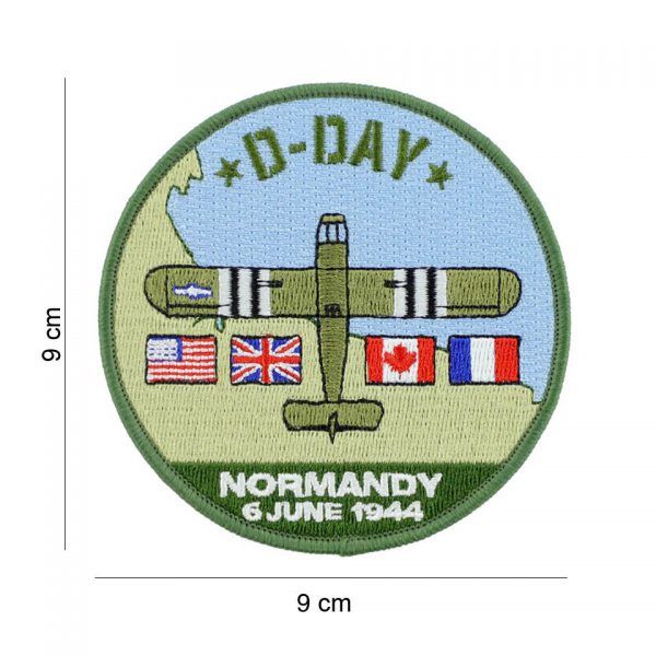 442306 8030 Embleem stof D Day Waco 19080 Embleem met tekst/afbeelding van stof.