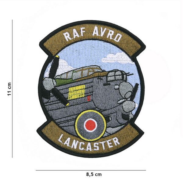 442306 8058 Embleem stof Lancaster 20021 Embleem met tekst/afbeelding van stof.